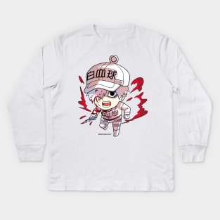 Hataraku Saibou: Cells at Work - White Blood Cell Kids Long Sleeve T-Shirt